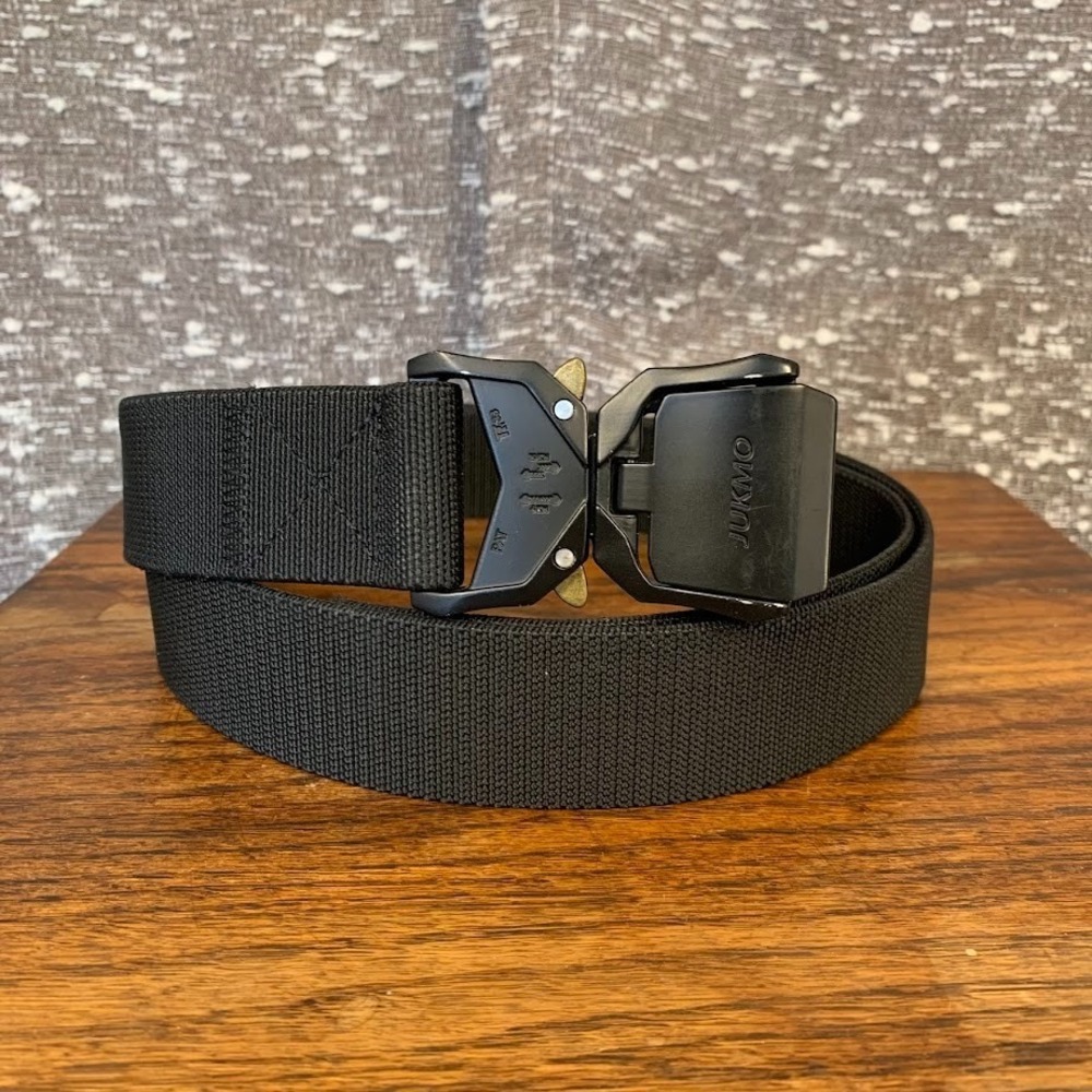 JUKMO Tactical Belt‎ Quick Release Military Hiking Rigger Nylon Web Work Belt